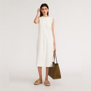 NEW NWT Everlane The Organic Cotton Weekend Tank Dress cream size M